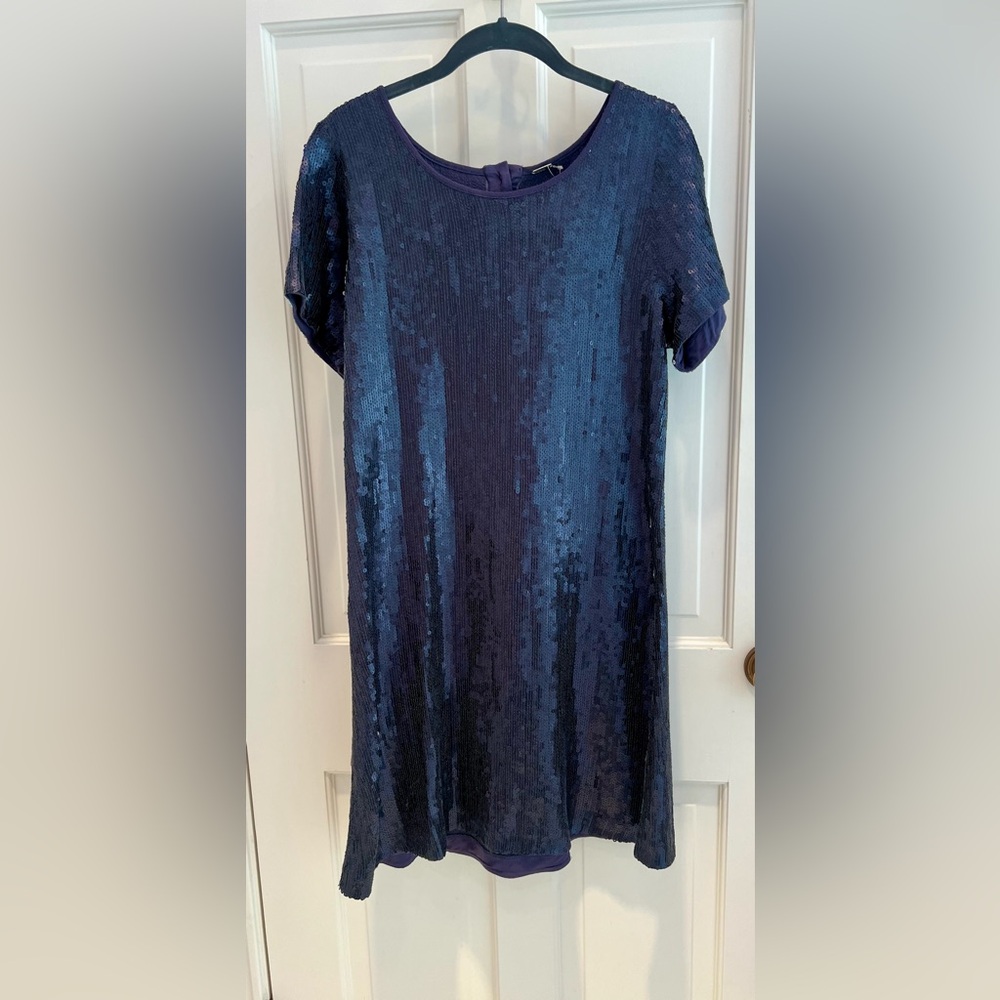 Chan Luu Midnight Blue Sequin Dress